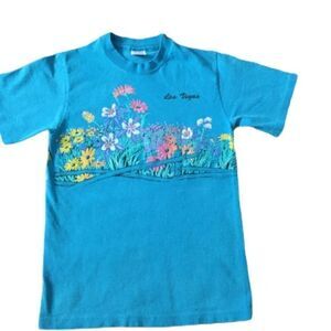Vintage floral Las Vegas tee shirt grandma tourist